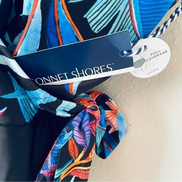 NWT Sonnet Shores Womenβs Exotic Floral One-Piece Swimsuit β Size 6 - Picture 7 of 8